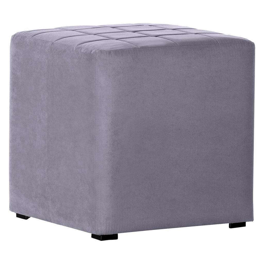 Carryhome HOCKER Mikrofaser Grau
