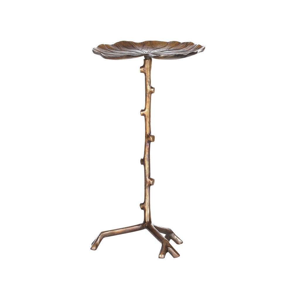 Carryhome BEISTELLTISCH Freiform braun, Gold