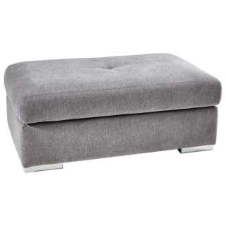 Carryhome HOCKER Chenille Grau