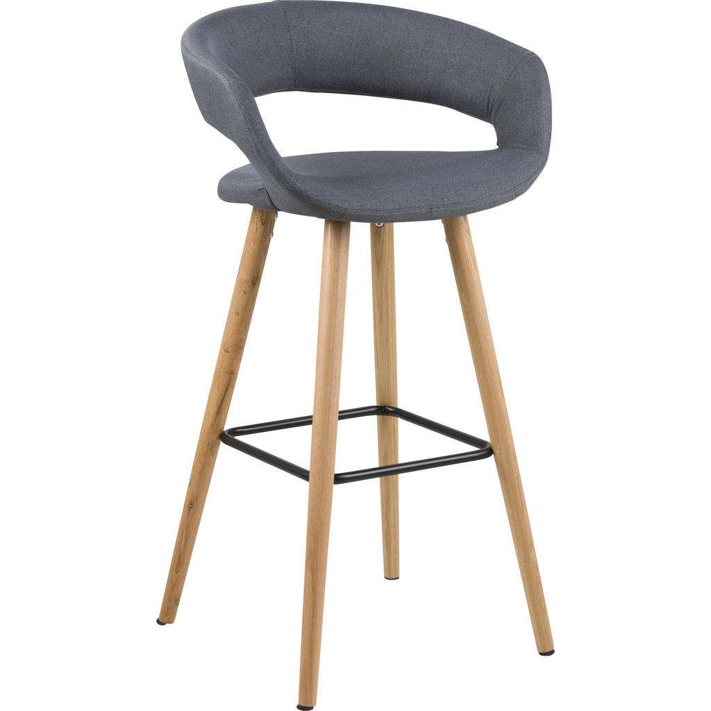 Carryhome BARHOCKER Flachgewebe Grau