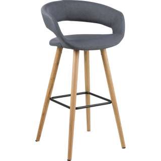 Carryhome BARHOCKER Flachgewebe Grau