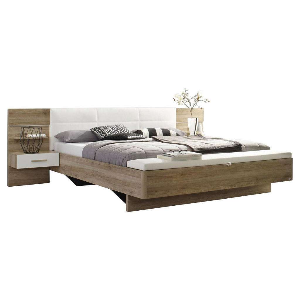 Carryhome BETTANLAGE 180/200 cm, Weiß, Braun