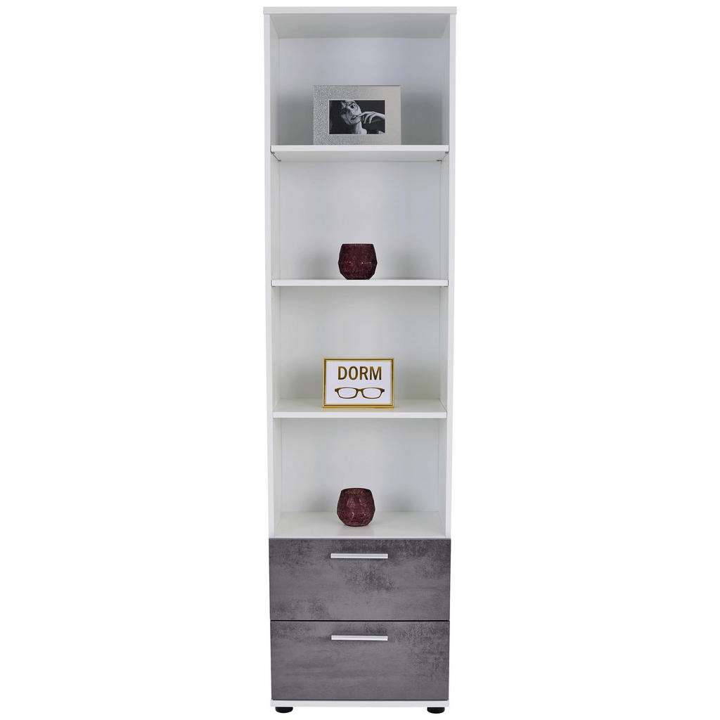 XXXL STANDREGAL Weiß, Grau