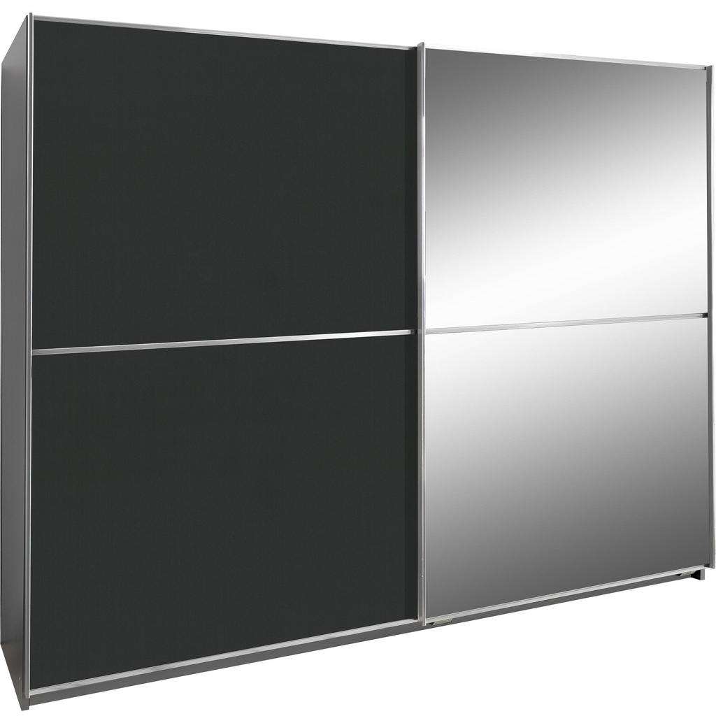 Xora SCHWEBETÜRENSCHRANK 2-türig Grau, Silber