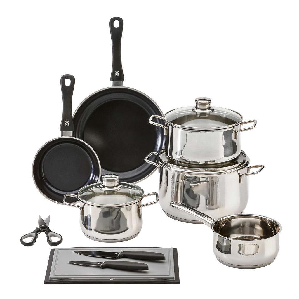 WMF KOCHTOPFSET Edelstahl 10-teilig, Silber
