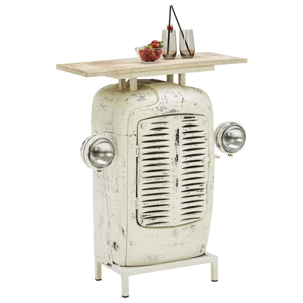 Ambia Home BAR Mangoholz massiv matt, lackiert Beige