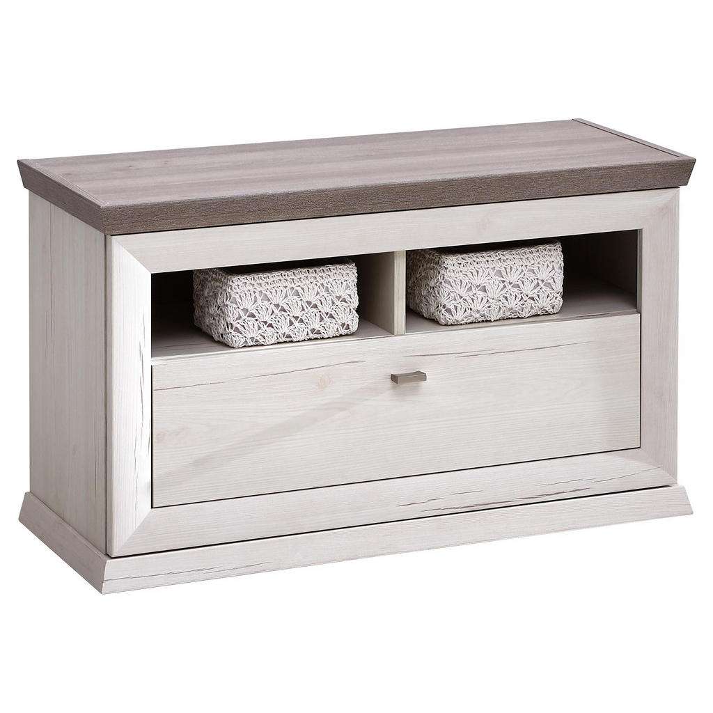 Hom`in GARDEROBENBANK Weiß