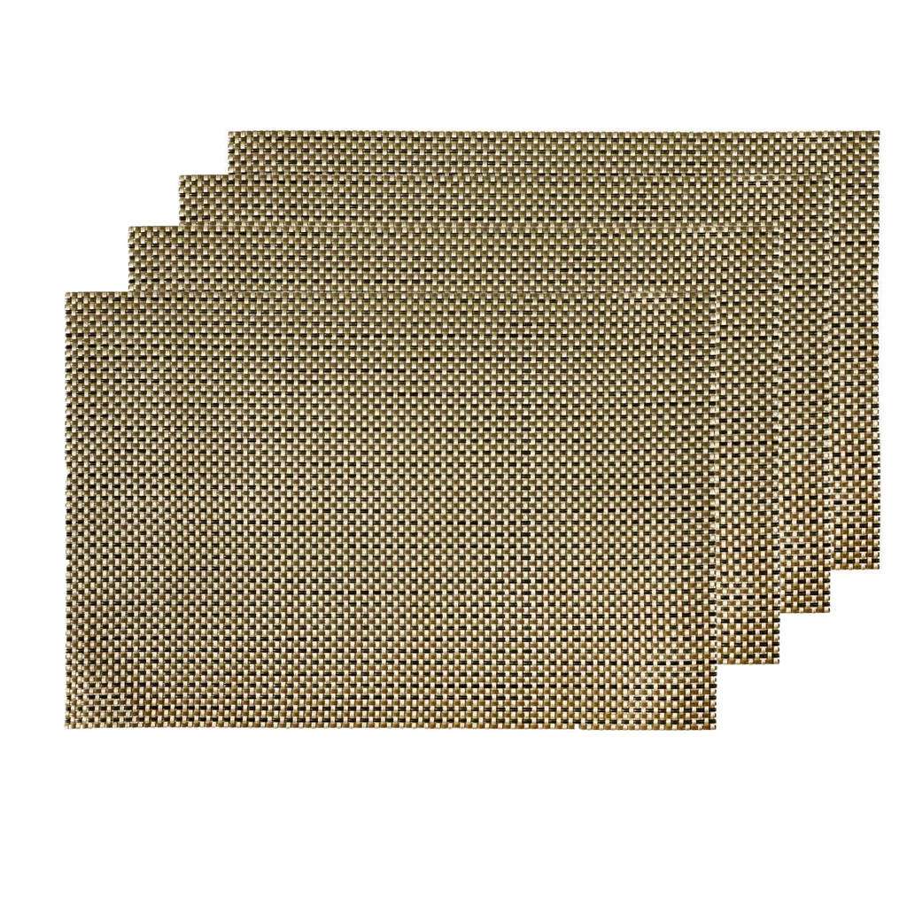 Homeware Tischset 4er Set, Braun, Braun