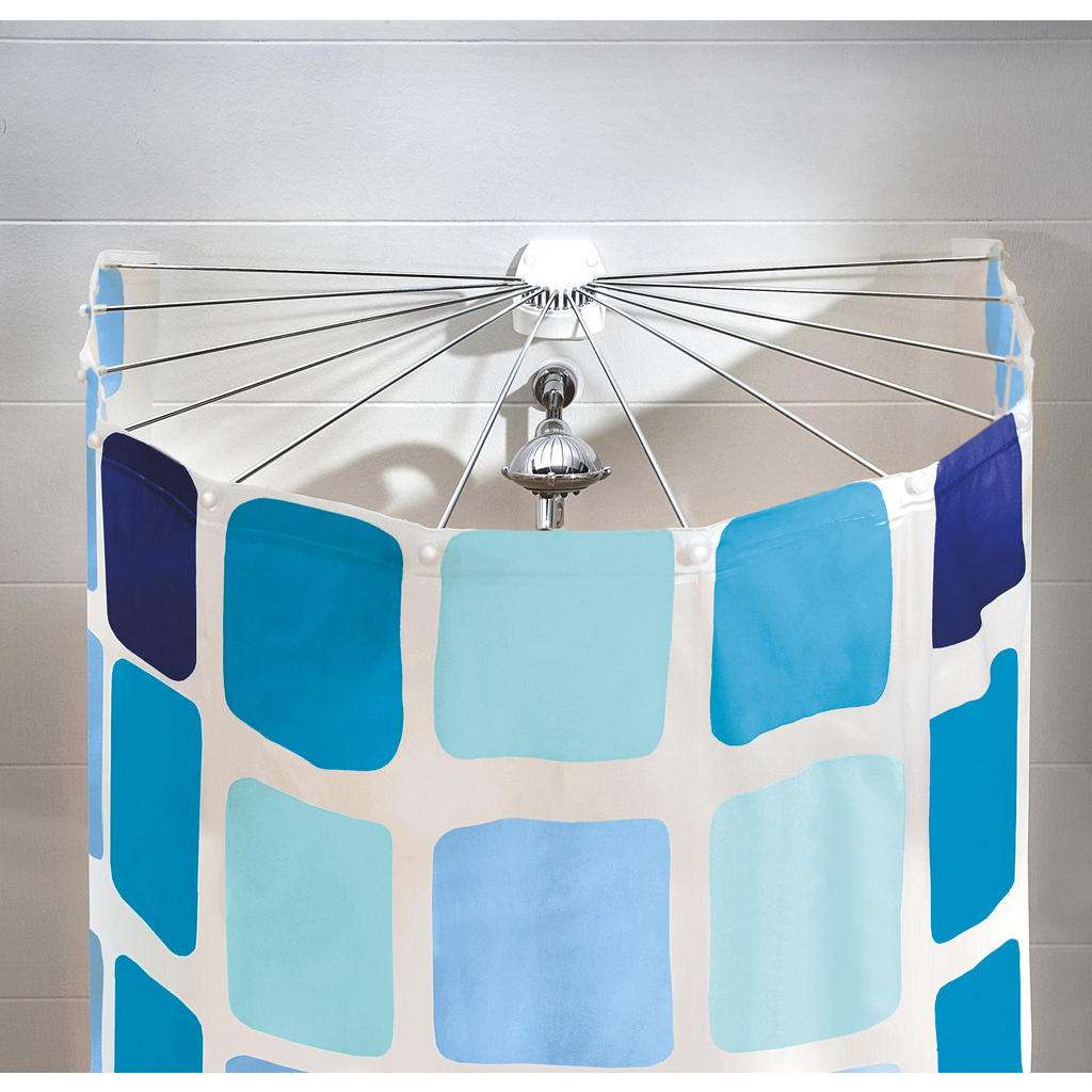 Kleine Wolke DUSCHVORHANGSTANGE Silber 94/71 cm