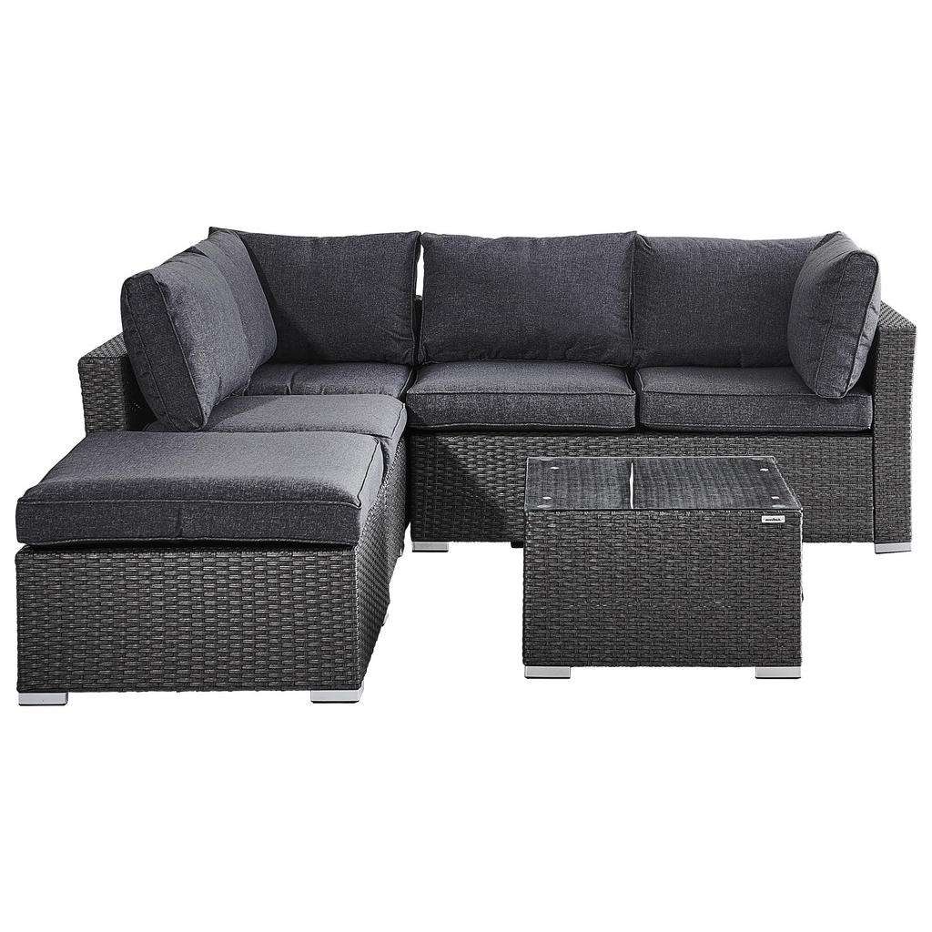 Ambia Garden LOUNGEGARNITUR Weiß, Grau Aluminium