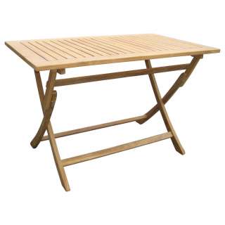 Zebra Süd GARTENTISCH Holz, Metall Silber, Braun