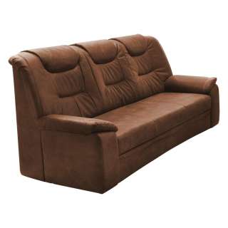 Cantus DREISITZER-SOFA Lederlook Braun