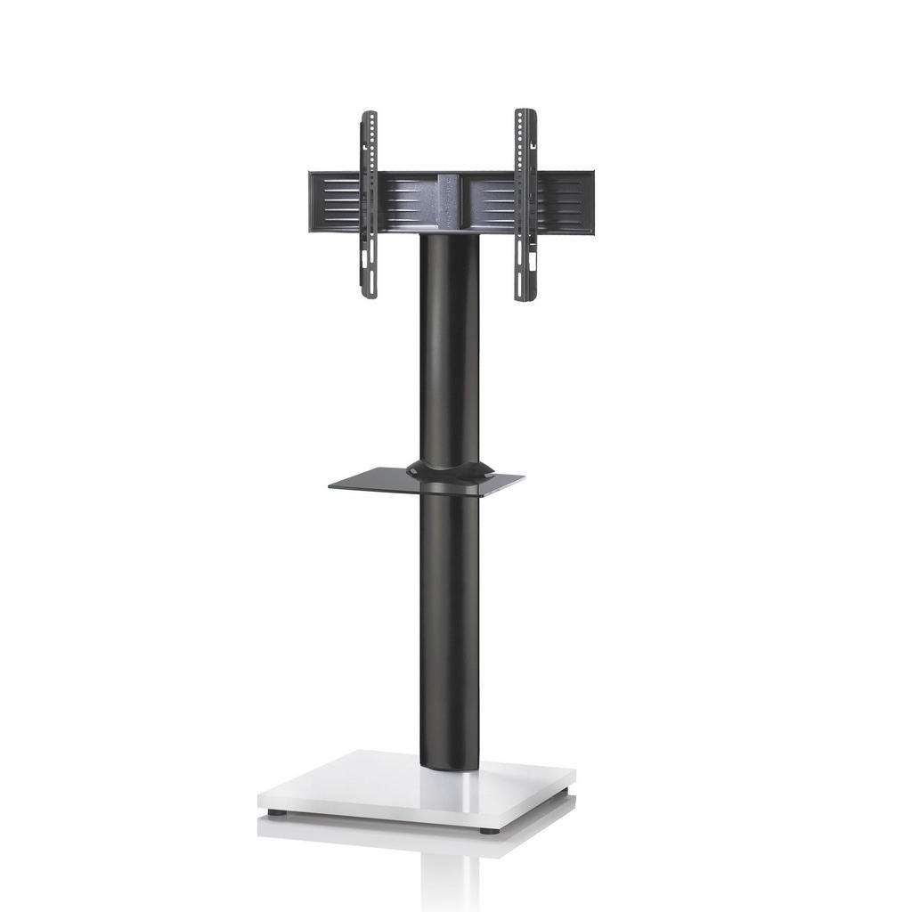 XXXL TV-RACK Metall, Glas Weiß