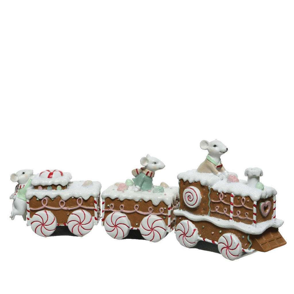 X-Mas DEKOWAGEN, Braun, Beige, Rot