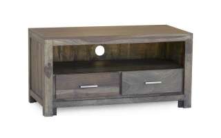 Lowboard Sheesham 110x50x55 grau lackiert METRO POLIS #102