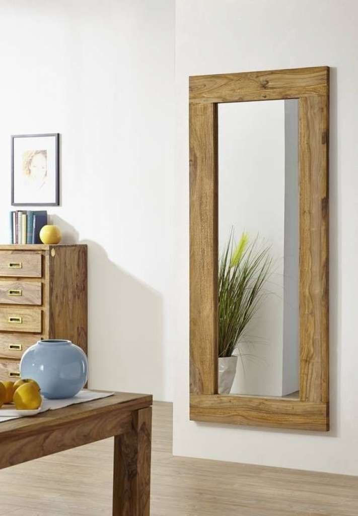 Spiegel Sheesham 185x4x80  braun geölt NATURE BROWN #842