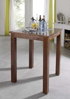 Bartisch Akazie 85x85x106 nougat lackiert OXFORD #517