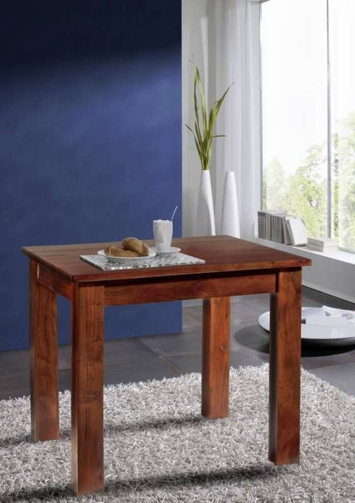 Esstisch Akazie 85x85x76 nougat lackiert OXFORD #110