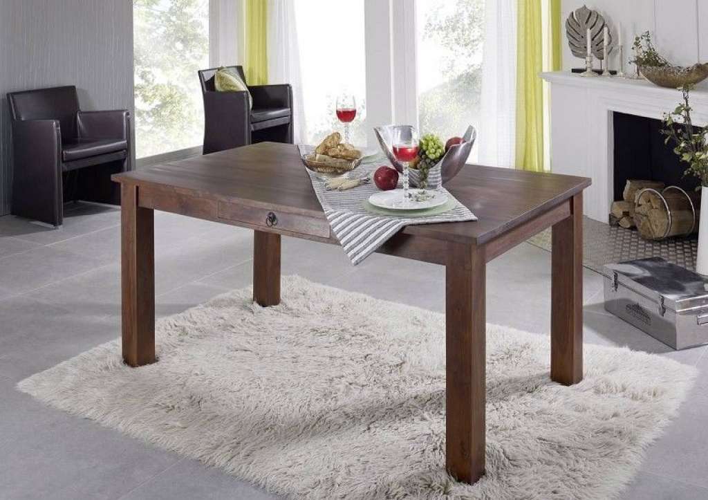 Esstisch Akazie 200x100x76 nougat lackiert OXFORD #115
