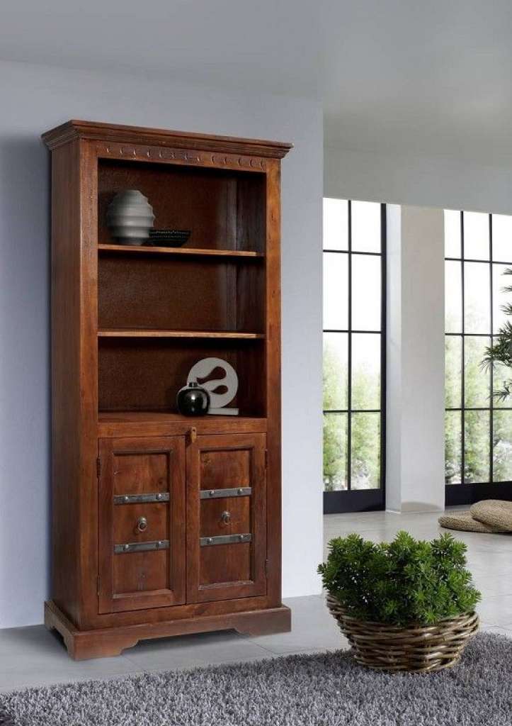 Regal Akazie 84x50x183 nougat lackiert OXFORD #406