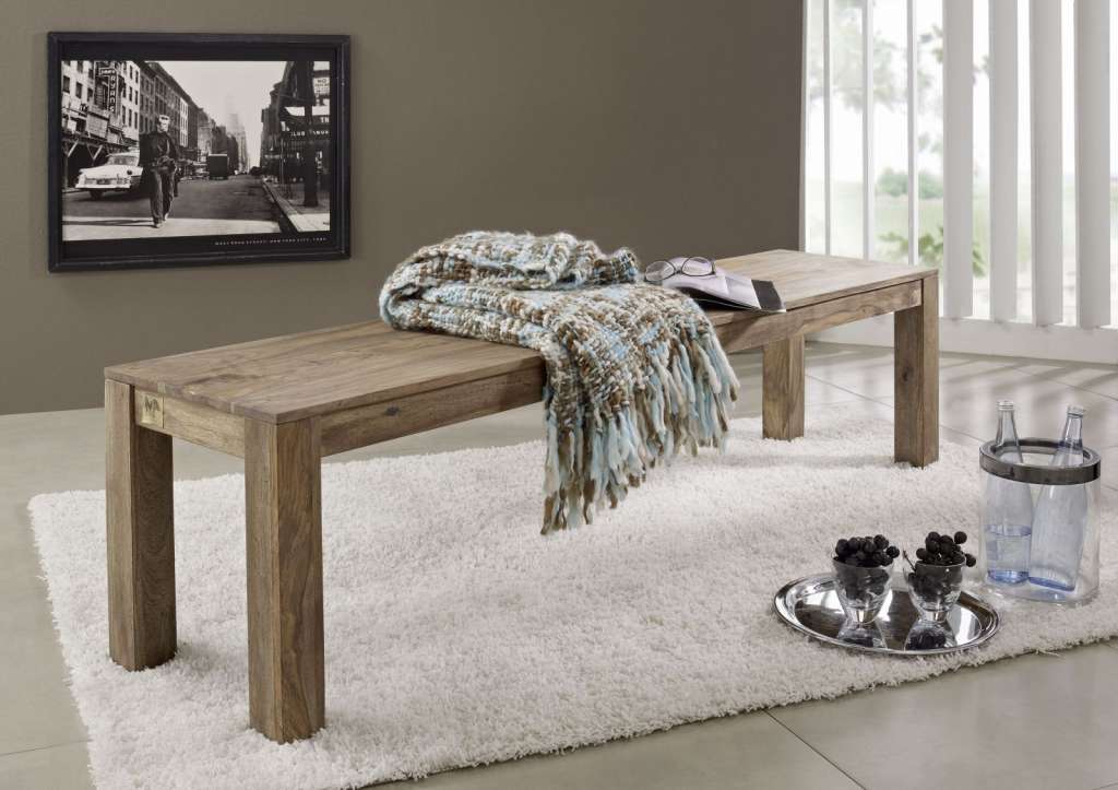 Bank Sheesham 160x40x45 braun geölt BUDDHA #109