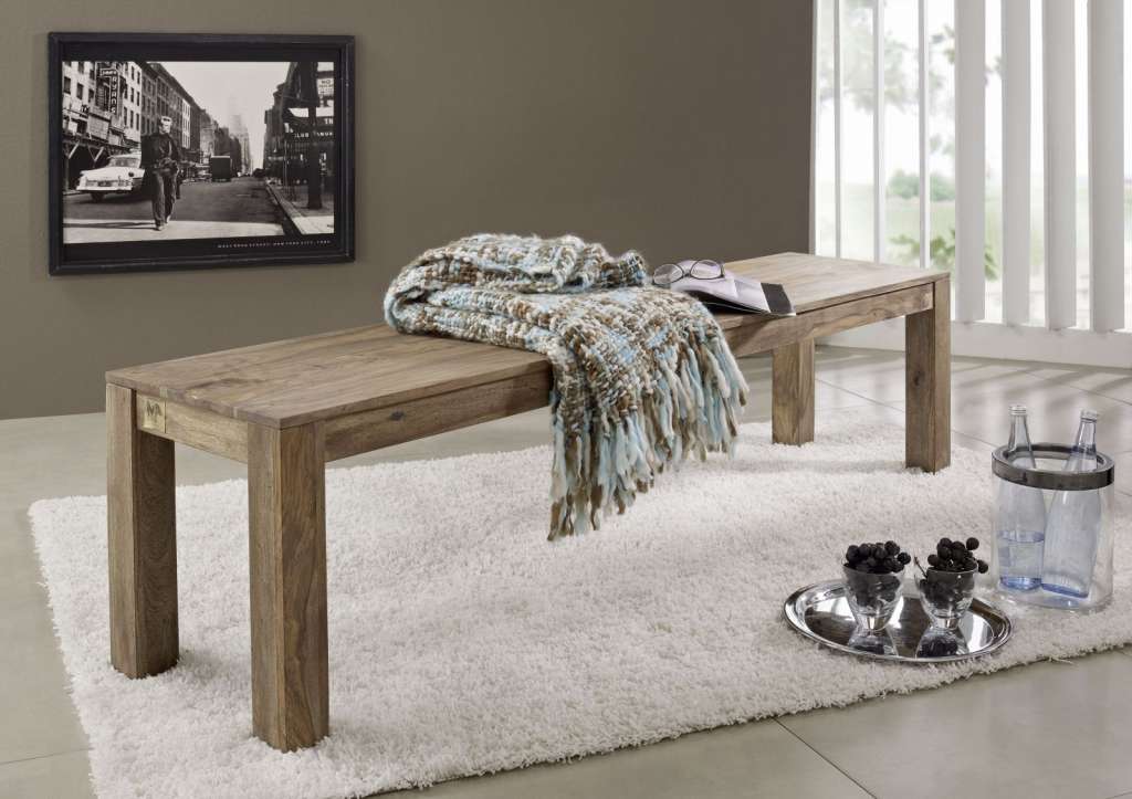 Bank Sheesham 260x40x45 braun geölt BUDDHA #114