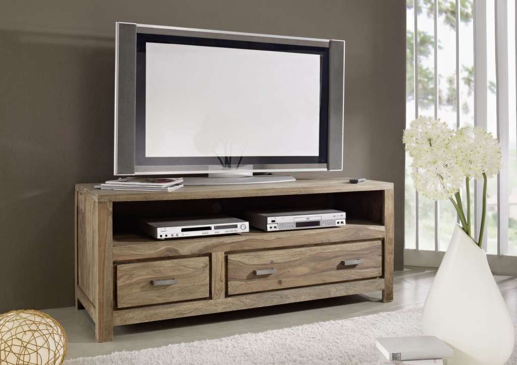 TV-Board Sheesham 150x55x60 braun geölt BUDDHA #118