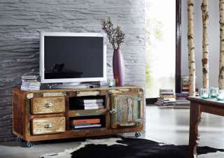 TV-Board Altholz 135x40x56 mehrfarbig lackiert FREEZY #09