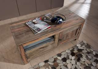 Lowboard Sheesham 108x45x45  grau geölt NATURE GREY #0117