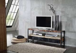 TV-Board Altholz 145x43x60 mehrfarbig lackiert INDUSTRIAL #05