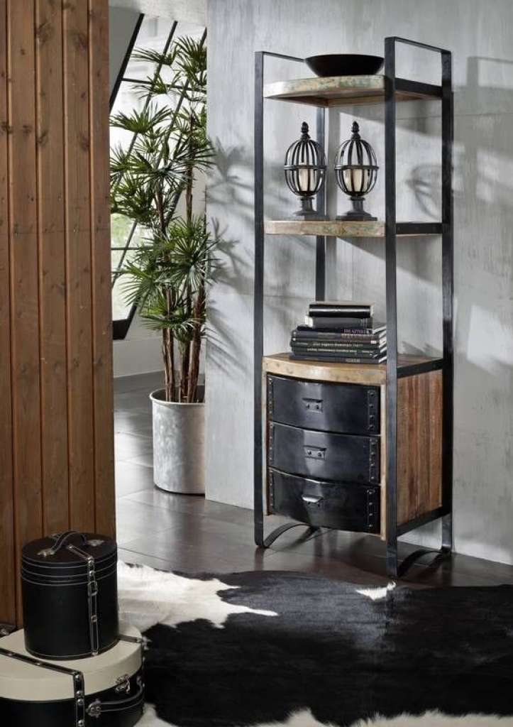 Regal Altholz 70x40x200 mehrfarbig lackiert INDUSTRIAL #10