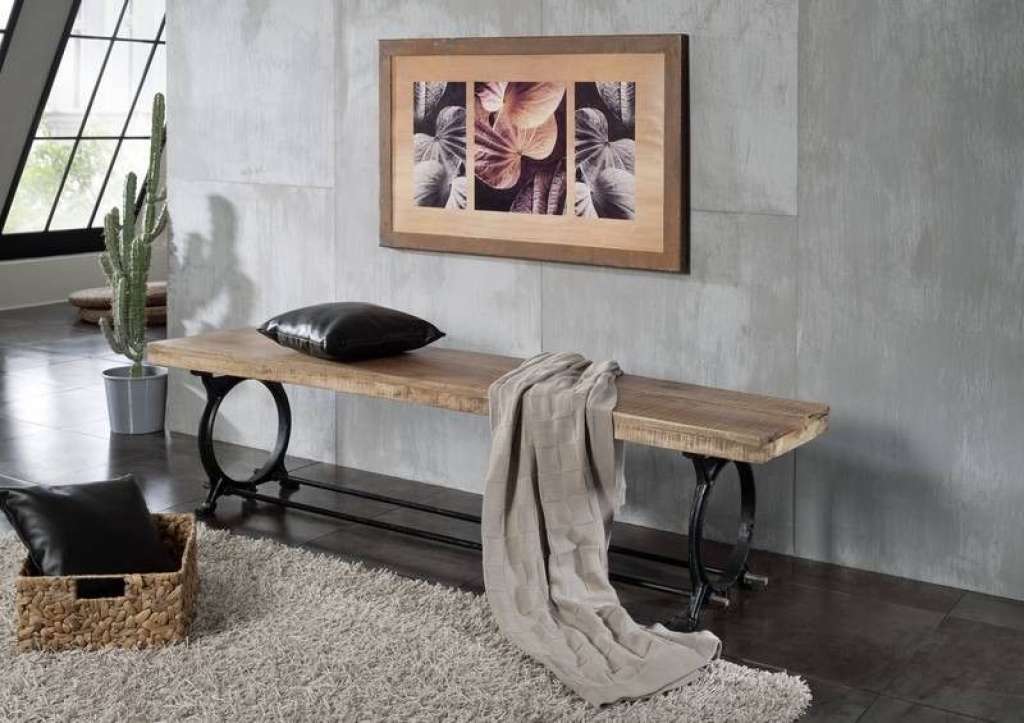 Bank Altholz 220x40x45 lackiert INDUSTRIAL #33