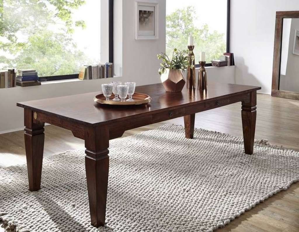 Esstisch Akazie 220x100x76 nougat lackiert OXFORD #607