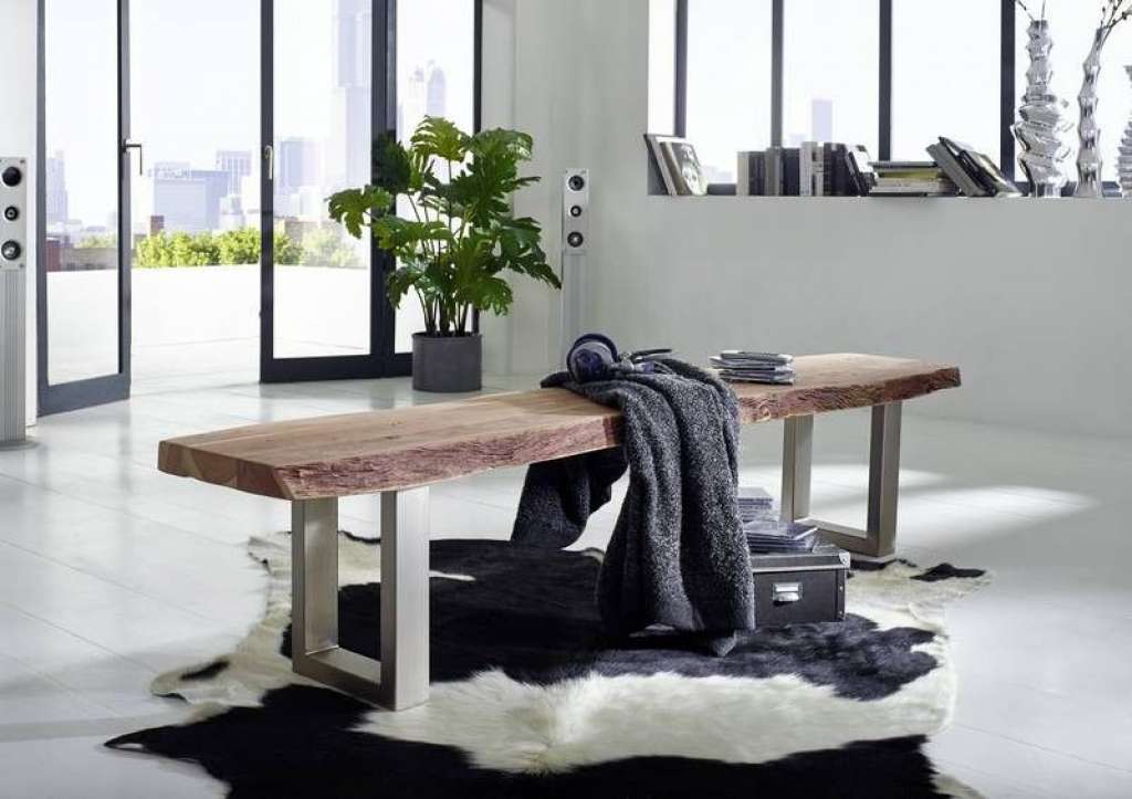 Baumbank Akazie 175x38x45 Natural Stone lackiert FREEFORM #133