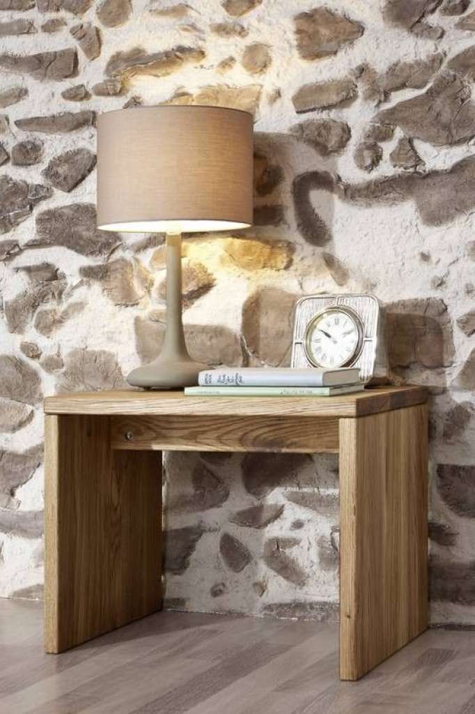 Nachttisch Wildeiche 49x34x40 natur geölt JANGALI #114