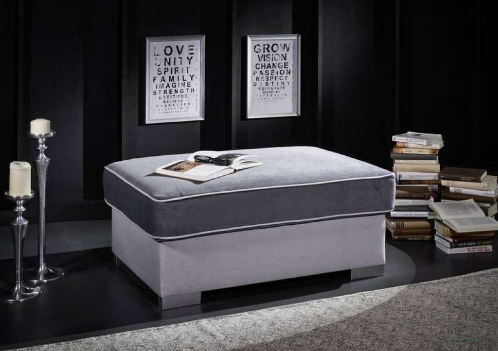 Hocker 101x69x45 grau DELUXE COMFORT
