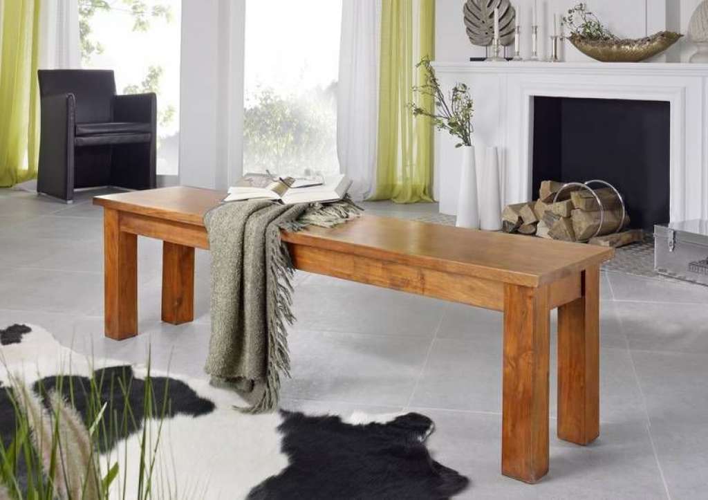 Bank Akazie 140x36x45 honig  lackiert OXFORD #052