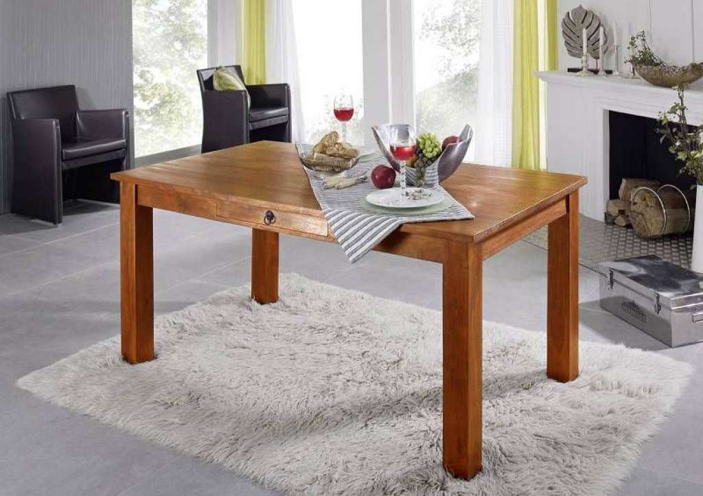 Esstisch Akazie 160x90x76 honig  lackiert OXFORD #0113