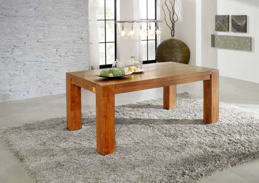 Esstisch Akazie 160x90x76 honig lackiert OXFORD #0613