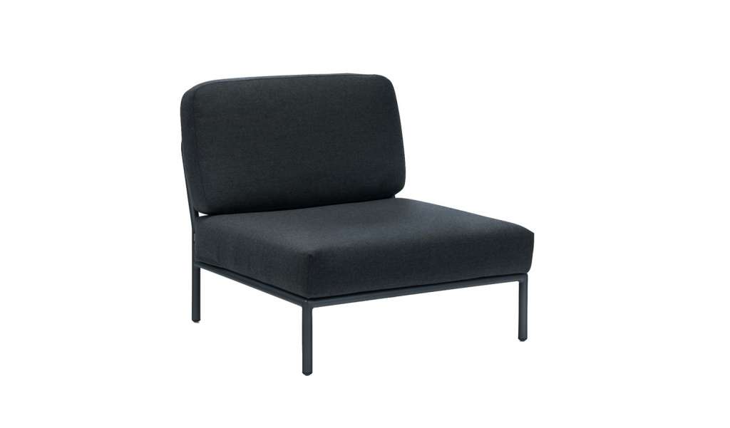 Houe - Level Lounge Stuhl - Coal grey - outdoor