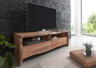 TV-Board Akazie 151x45x50 natur lackiert LIVE EDGE #108