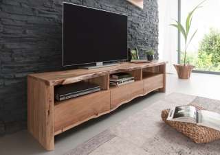 TV-Board Akazie 191x45x50 natur lackiert LIVE EDGE #109