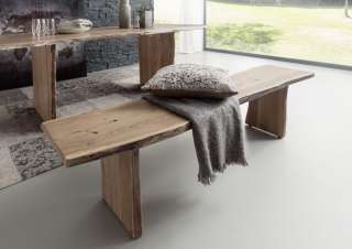Baumbank Akazie 180x38x45 natur lackiert LIVE EDGE #118
