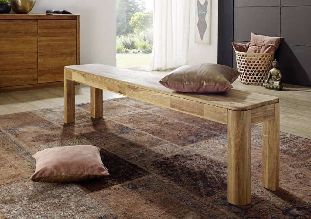 Bank Wildeiche 200x33x45 natur geölt LINZ #28