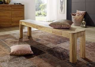 Bank Wildeiche 200x33x45 natur geölt LINZ #28