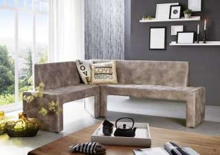 Eckbank 200x160x84 silver POLLY LIFE