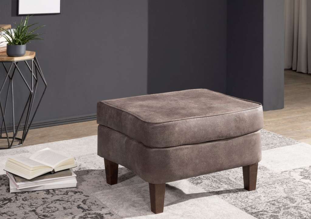 Hocker Chesterfield 56x67x46 dunkelbraun OXFORD
