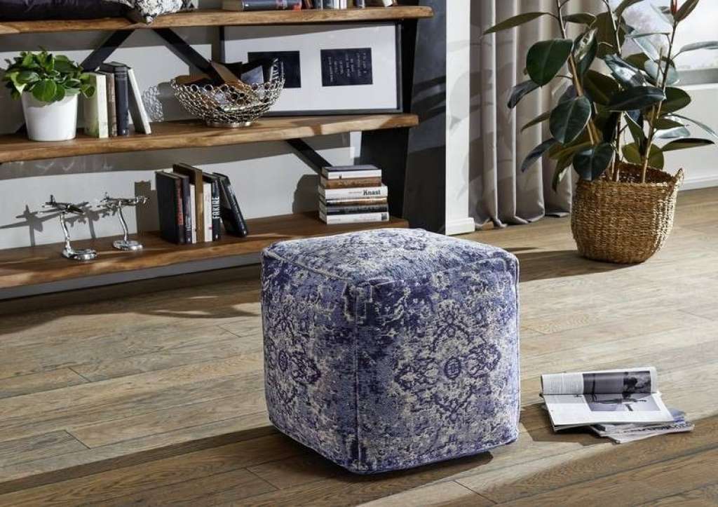Hocker 45x45x45 blau LINCOLN TWO