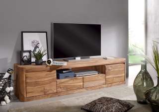 TV-Board Sheesham 200x45x50 smoked cherry geölt TORONTO #151