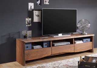 TV-Board Akazie 191x45x50 braun lackiert LIVE EDGE #209